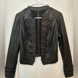 White House Black Market Black Leather Jacket